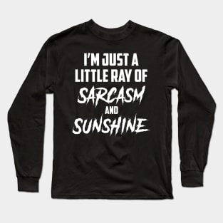 Sassy Teen Sarcastic  Ray Of Sarcasm And Sunshine Sarcastic Shirt , Womens Shirt , Funny Humorous T-Shirt | Sarcastic Gifts Long Sleeve T-Shirt